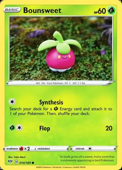 Bounsweet 14/189 Darkness Ablaze Pokemon card