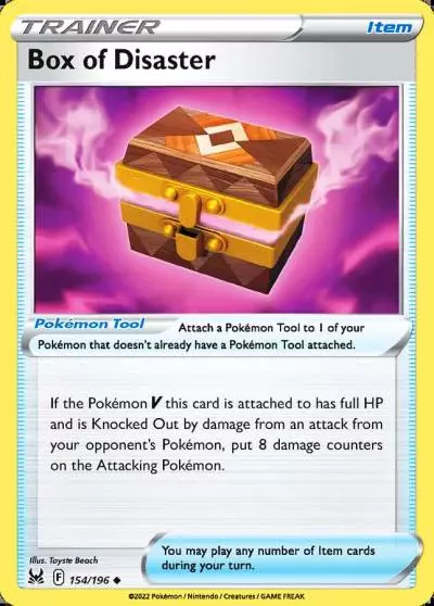 Box of Disaster 154/196 Lost Origin Pokemon card