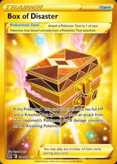 Box of Disaster 214/196 Lost Origin Pokemon card