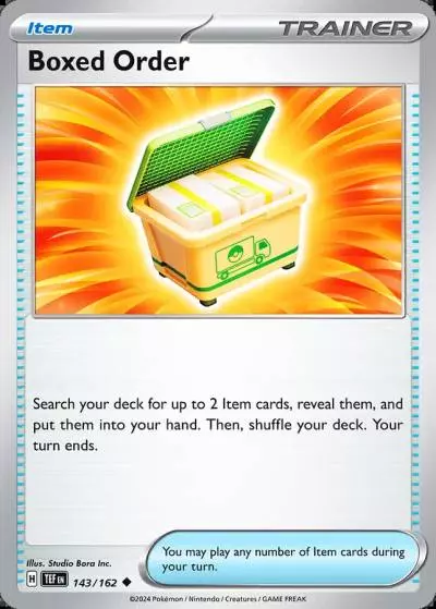 Boxed Order 143/162 Temporal Forces Pokemon card