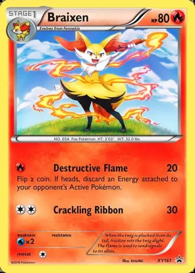 Braixen XY161/211 XY Black Star Promos Pokemon card