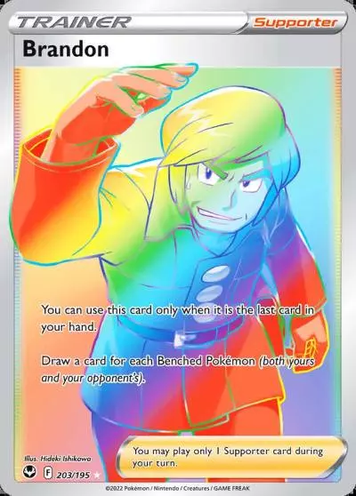 Brandon 203/195 Silver Tempest Pokemon card