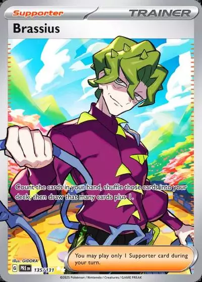 Brassius 135/131 Prismatic Evolutions Pokemon card