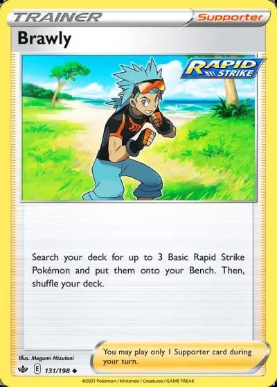 Brawly 131/198 Chilling Reign Pokemon card