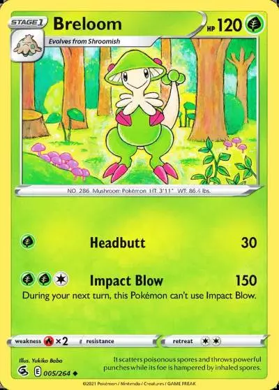 Breloom 5/264 Fusion Strike Pokemon card