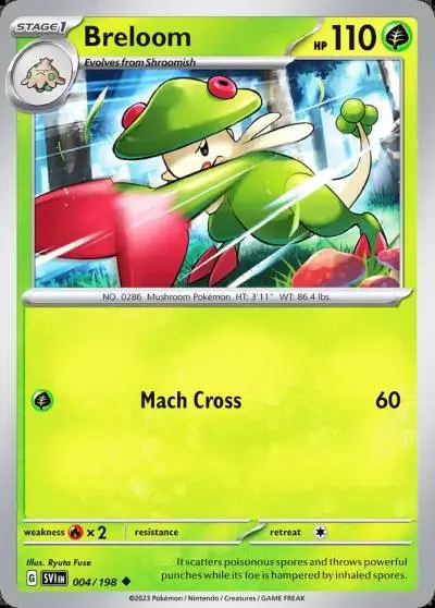 Breloom 4/198 Scarlet & Violet Pokemon card