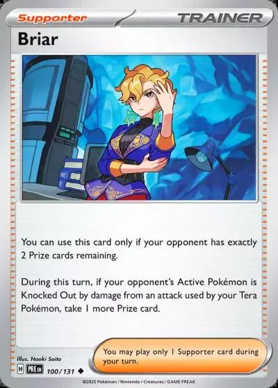 Briar 100/131 Prismatic Evolutions Pokemon card