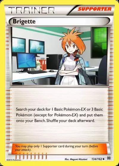 Brigette 134/162 BREAKthrough Pokemon card