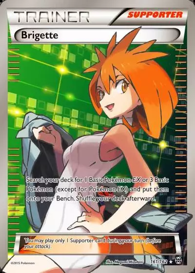 Brigette 161/162 BREAKthrough Pokemon card