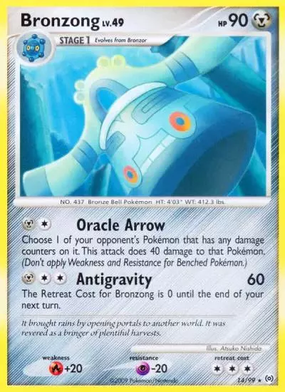 Bronzong 14/99 Arceus Pokemon card