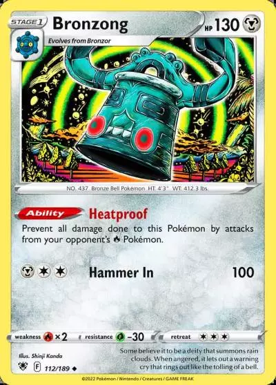 Bronzong 112/189 Astral Radiance Pokemon card
