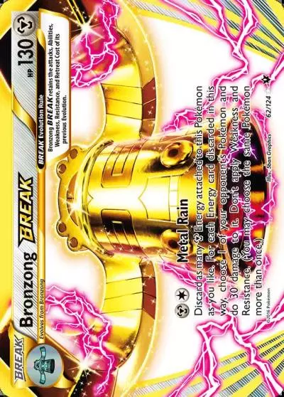 Bronzong BREAK 62/124 Fates Collide Pokemon card