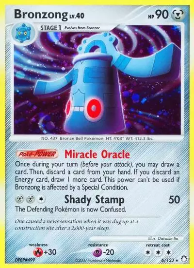 Bronzong 6/123 Mysterious Treasures Pokemon card