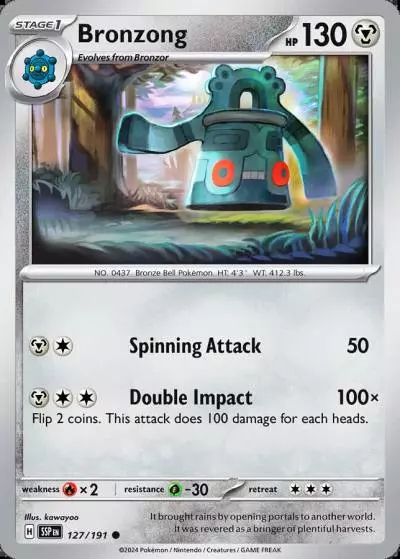 Bronzong 127/191 Surging Sparks Pokemon card
