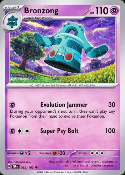 Bronzong 69/162 Temporal Forces Pokemon card