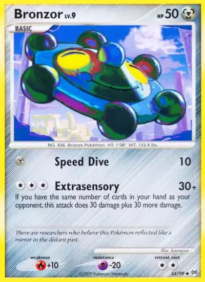Bronzor 34/99 Arceus Pokemon card