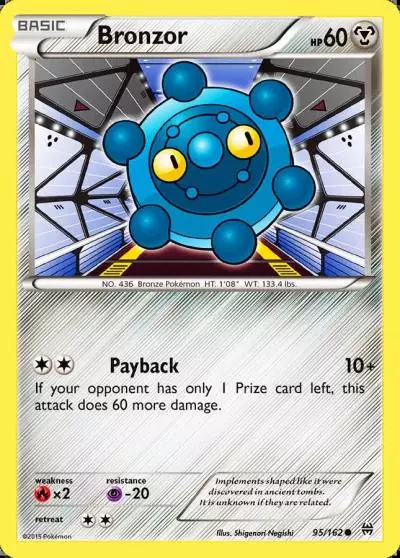 Bronzor 95/162 BREAKthrough Pokemon card