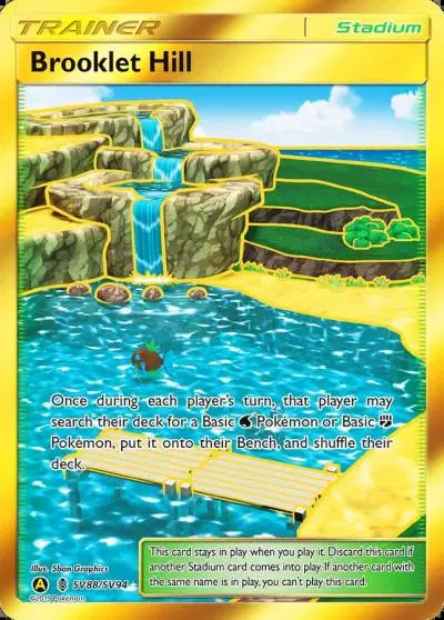 Brooklet Hill SV88/94 Hidden Fates Shiny Vault Pokemon card