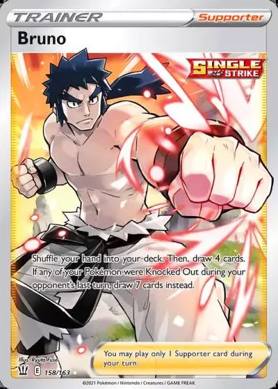 Bruno 158/163 Battle Styles Pokemon card