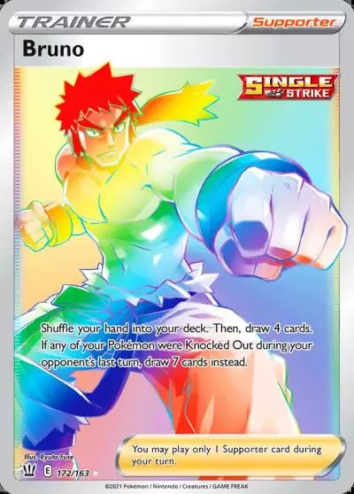 Bruno 172/163 Battle Styles Pokemon card