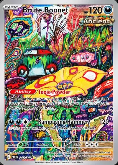 Brute Bonnet 207/182 Paradox Rift Pokemon card