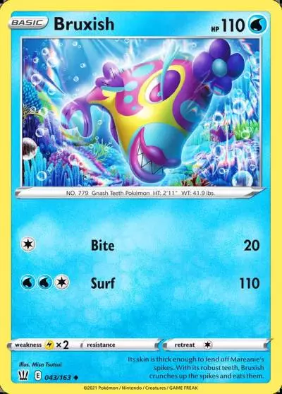 Bruxish 43/163 Battle Styles Pokemon card