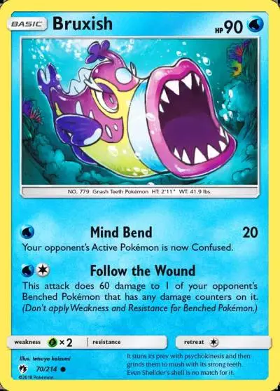 Bruxish 70/214 Lost Thunder Pokemon card