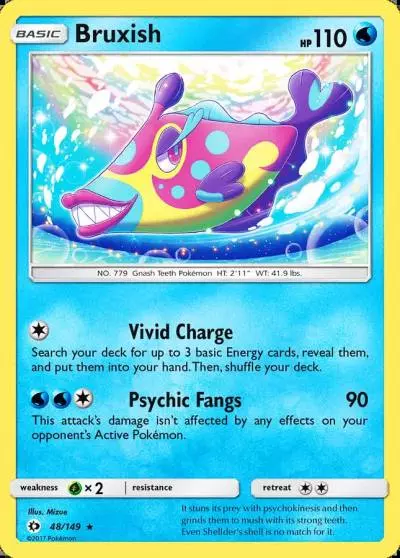 Bruxish 48/149 Sun & Moon Pokemon card