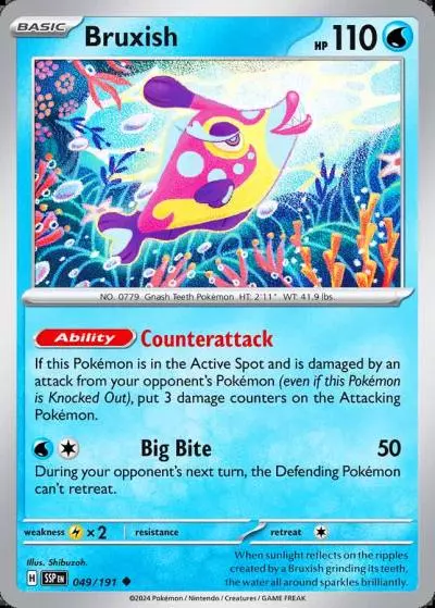 Bruxish 49/191 Surging Sparks Pokemon card