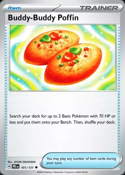 Buddy-Buddy Poffin 101/131 Prismatic Evolutions Pokemon card