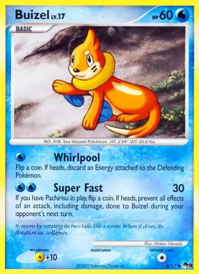 Buizel 6/17 POP Series 9 Pokemon card