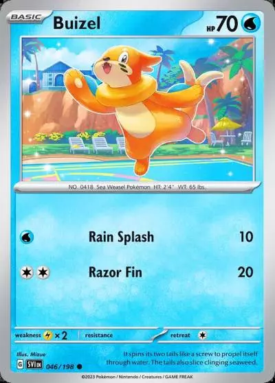 Buizel 46/198 Scarlet & Violet Pokemon card