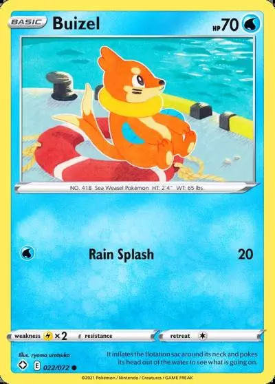 Buizel 22/72 Shining Fates Pokemon card