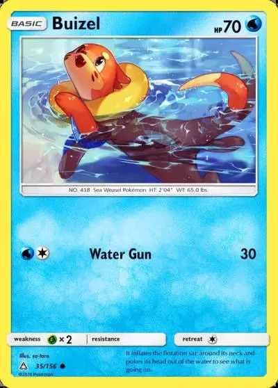 Buizel 35/156 Ultra Prism Pokemon card
