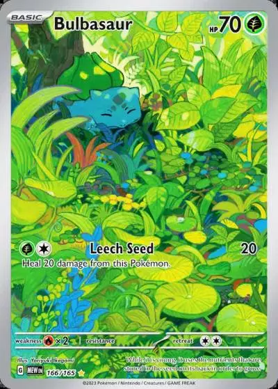 Bulbasaur 166/165 151 Pokemon card