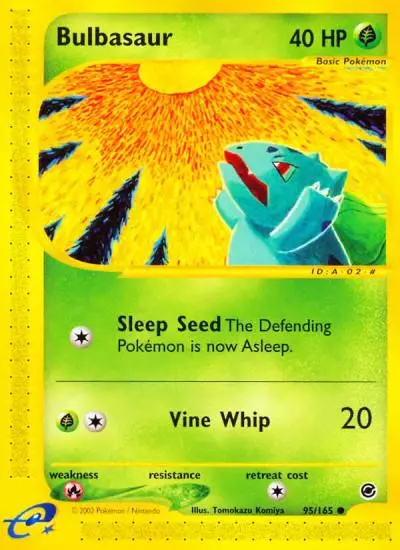 Bulbasaur 95/165 Expedition Base Set Pokemon card