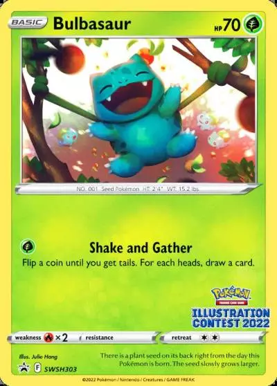 Bulbasaur SWSH303/307 SWSH Black Star Promos Pokemon card