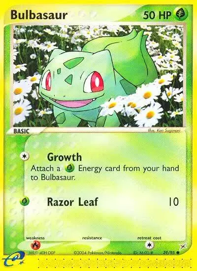 Bulbasaur 39/95 Team Magma vs Team Aqua Pokemon card