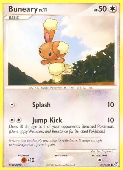Buneary 73/130 Diamond & Pearl Pokemon card