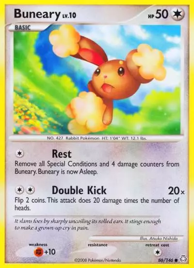 Buneary 86/146 Legends Awakened Pokemon card