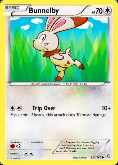 Bunnelby 120/160 Primal Clash Pokemon card