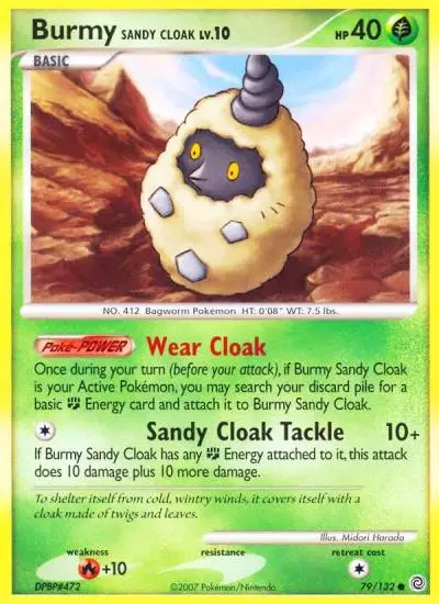 Burmy Sandy Cloak 79/132 Secret Wonders Pokemon card