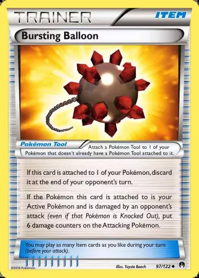 Bursting Balloon 97/122 BREAKpoint Pokemon card