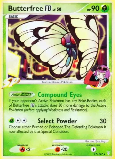 Butterfree FB 17/147 Supreme Victors Pokemon card