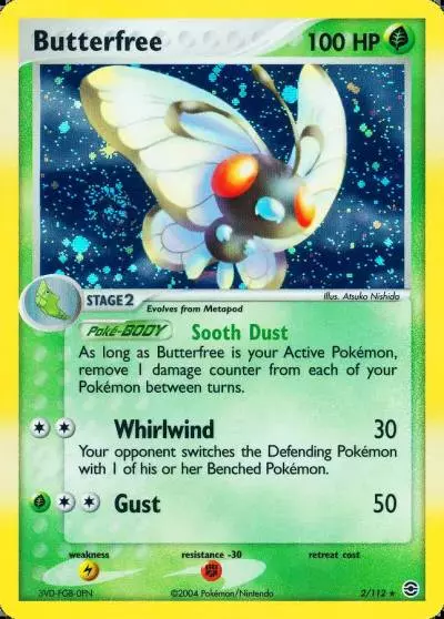 Butterfree 2/112 FireRed & LeafGreen Pokemon card