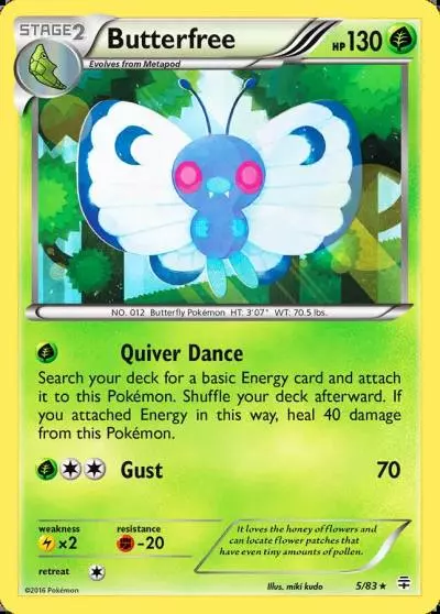 Butterfree 5/83 Generations Pokemon card