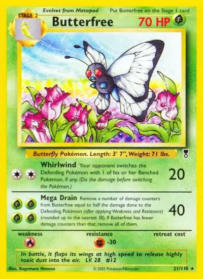 Butterfree 21/110 Legendary Collection Pokemon card