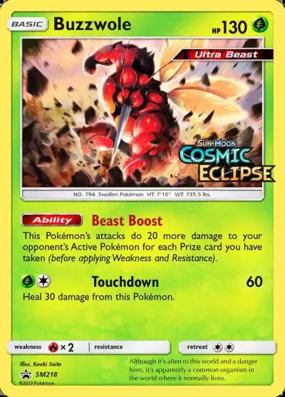 Buzzwole SM218/248 SM Black Star Promos Pokemon card