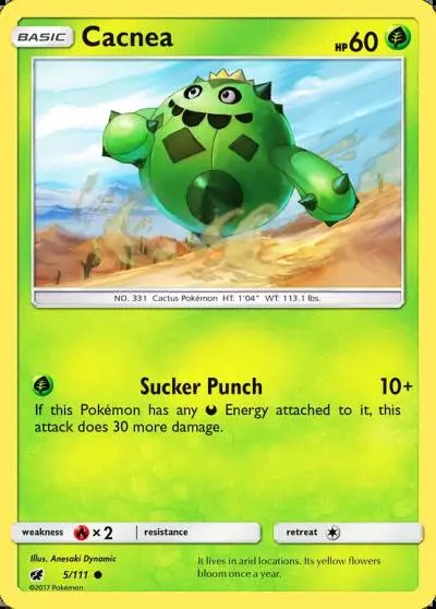 Cacnea 5/111 Crimson Invasion Pokemon card