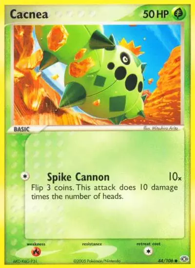 Cacnea 44/106 Emerald Pokemon card